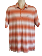 Greg Norman Polo Golf Shirt Men&#39;s XL Dotted Peach Color Short Sleeve Sha... - $21.66