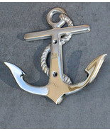 Sleek Aluminum Nautical Coastal Sea Sailor Ship Anchor 2-Peg Double Wall... - £20.41 GBP