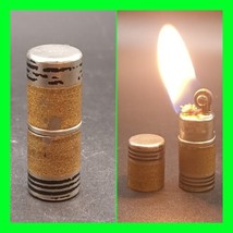 Vintage Mini Tube Enamel Art Deco Cigarette Pocket Lighter - Working Con... - £27.08 GBP