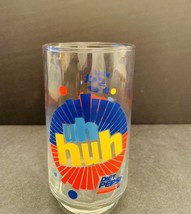 Diet Pepsi Uh Huh 12.25 ounce Vintage Glass Cup - £10.05 GBP