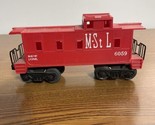Lionel Post-War Minneapolis And Saint Louis O-Gauge Red Caboose 6059 - £7.82 GBP