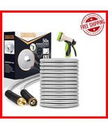 Lightweight and Puncture-Proof 50ft Garden Hose with Flexible 10-Functio... - $935.95 MXN