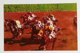 Hialeah Horse Racing Race Jockey Racetrack Florida FL Curt Teich Postcard 1956 - £5.49 GBP