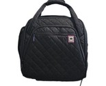 Delsey Paris Soft Air Luggage Under Seat w/2 Wheels Carry On Quilted Bla... - $61.75