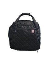 Delsey Paris Soft Air Luggage Under Seat w/2 Wheels Carry On Quilted Bla... - $61.75