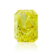 Yellow Diamond - 1.01ct Natural Loose Fancy Vivid Yellow Canary GIA VS2 Radiant - £13,288.80 GBP
