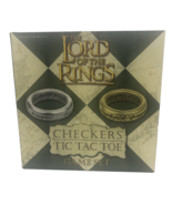 Lord Of The Rings Checkers Tic Tac Toe Game Set USAopoly with Rings Tokens - £9.75 GBP