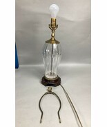 Vintage Pressed/Molded Glass Lamp W/ Hardware - 17.5”H - Tested And Works - $69.51 CAD