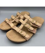Vionic Womens Sandals 10 Rose Gold Sandals Comfort Straps Slip On - $356.83 MXN