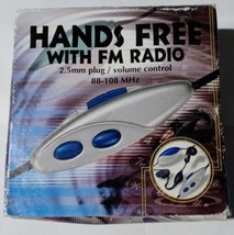Hands free with FM Radio 2.5 mm Plug And Volume Control 88-108 MHz - £3.08 GBP