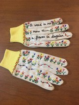 Hand Painted Gardening Gloves Cottagecore - $10.00