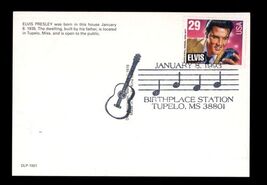 ELVIS 29c on POSTCARD - Birthplace Station Tupelo MS 38801 * 1st DAY Issue - $7.87