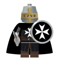 KLIVT Medieval Knights Hospitaller XH1735 Rare Minifigure Toy Gift  - £3.34 GBP