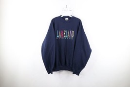 Vintage 90s Streetwear Womens XL Spell Out Lakeland Florida Sweatshirt B... - £35.15 GBP