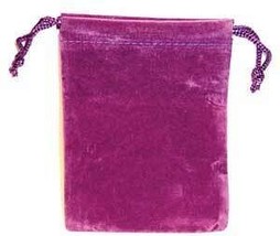 Purple Velveteen Bag - £2.17 GBP