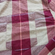 Crown & Ivy Crown Stretch Flannel Stretch Cotton Blend Plaid Shirt Red Men Sz L image 6