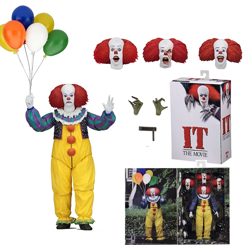 NECA Joker Stephen King Clown Pennywise Action Figure Collection Horror Toy Doll - £35.29 GBP