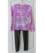 Active Life Raised by Unicorns 2 pc activwear set Pink-multi Girls Sz 5/... - $14.85