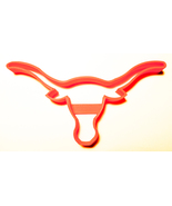 6x Texas Longhorns Fondant Cutter Cupcake Topper 1.75 IN USA FD990 - £5.63 GBP