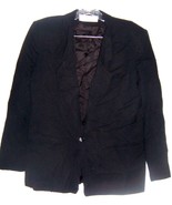 Meeting Street Black Wool Business Suit Blazer Jacket Size 8 - £35.37 GBP