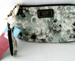 GIGI HILL Wristlet Travel Bag Marilyn Fleur De Lis Makeup/ Phone/ Credit... - $5.93