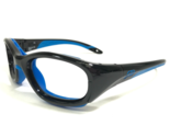 Rec Brille Athletisch Brille Rahmen Slam XL #225 Poliert Schwarz Blau 55... - $64.89