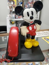 VINTAGE 1992 AT&amp;T Disney Mickey Mouse Desktop Landline Figural Telephone - £38.91 GBP