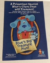 1999 Blues Big Treasure Hunt Tv Guide Print Ad Blues Clues TPA21 - £4.67 GBP