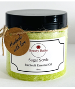 Patchouli Sugar Scrub Exfoliating Body Scrub handmade gift for her bath ... - $9.45