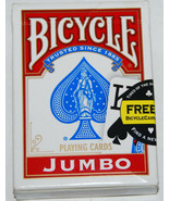 Bicycle Jumbo Face Playing Cards Deck Standard Size Made In USA USED - £4.71 GBP
