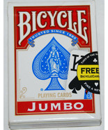 Bicycle Jumbo Face Playing Cards Deck Standard Size Made In USA USED - $15.39
