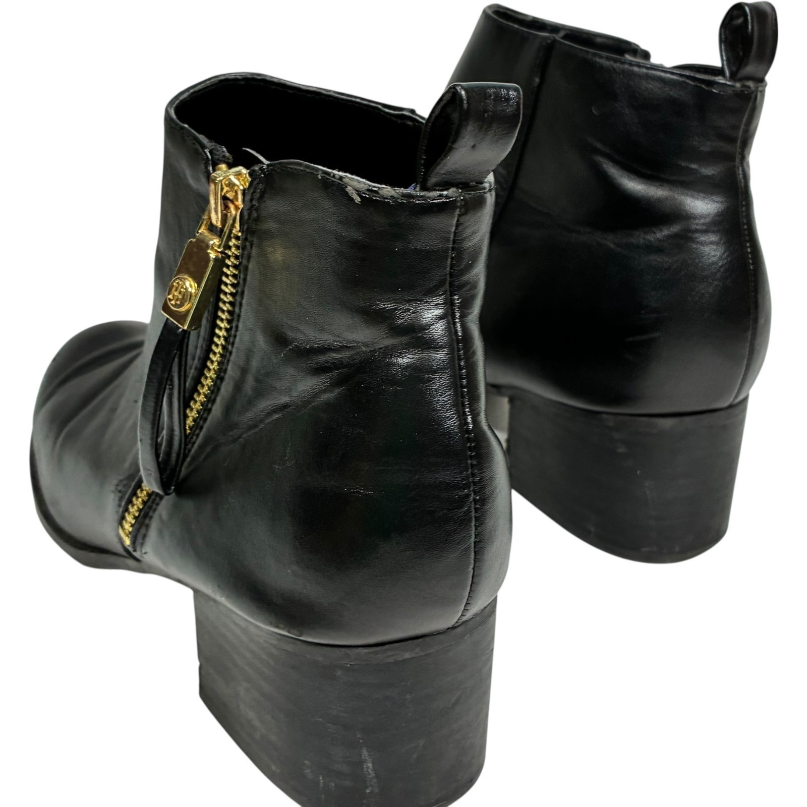 Tommy Hilfiger Reiz 2 Black Zip-up Ankle Bootie TWREIZ2-M women's size 9M Item image 6