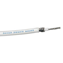Ancor RG-213 White Tinned Coaxial Cable - 100&#39; [151710] - £105.62 GBP