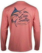 Mens Salt Life Salty Marlin SLX Performance Pocket L/S T-Shirt - 2XL/XL/... - £21.00 GBP