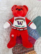 Nokia 2001 Sugar Bowl winner-Miami Hurricanes-Bean Plush Bear-8&quot;-Team Bears - $9.99