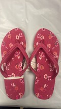 Coach Clementine Rubber Multi Stripe Flip Flops Women&#39;s Size 5 Dahlia  NWT - $29.39