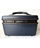 Vintage Samsonite Blue Profile II Carry On Makeup Train Case Mirror Tray... - £49.20 GBP