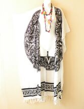 CD638 Black White Cardigan Duster Kaftan Batwing Plus Hippy Jacket - up ... - $29.90