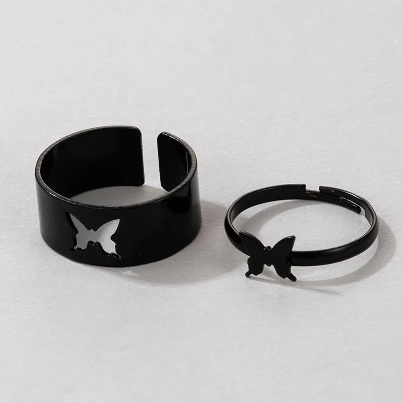 Play Vintage Simple Animal Aerlfly Star Moon Heart Open Rings For Women Girls Go - £23.18 GBP