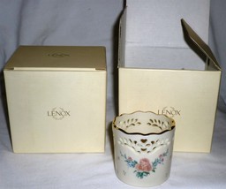 Lenox Illumination Collection Petite Rose Tealight Votive Candle Holder Set Of 2 - £12.53 GBP