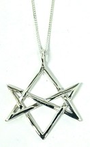 Collier Hexagramme Unicursal Argent 925 Aleister Crowley Thelema Magick... - £21.77 GBP