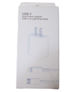 New USB-C 20W Power Adapter with 3' USB-C to 8 Pin Cable - $9.49