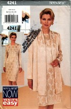 Misses' JACKET & DRESS 1995 Butterick S&S Pattern 4241 Sizes 14-16-18  UNCUT - $12.00