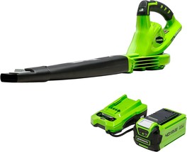 Greenworks 40V (150 MPH / 135 CFM) Cordless Leaf Blower, 2.0Ah Battery and - $112.99