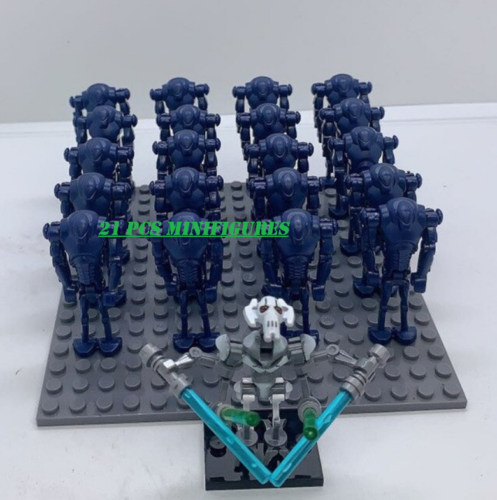21Pcs General Grievous Super Battle Droid K2SO Star War Clone War Minifigures
