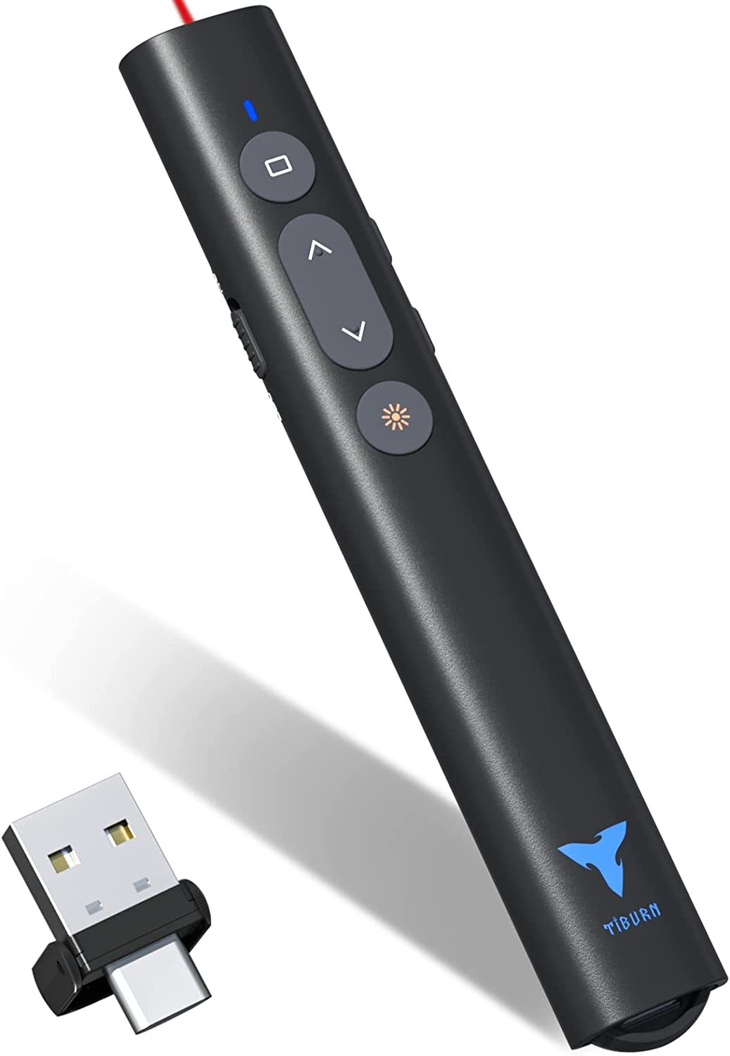 Tiburn 100 Feet Presentation Clicker Usb/Usb-C 2 In 1 Slides Clicker For - $35.93
