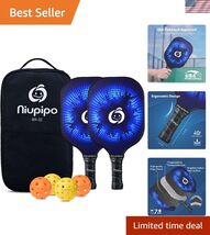 Pickleball Paddles, USAPA Approved Pro Graphite Pickleball Paddle/Paddle... - $64.85