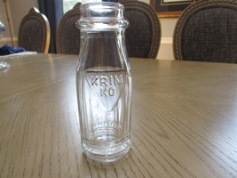 Vintage Fort Schuyler Farms Inc. Utica NY Pint Glass Bottle Owens Illionois 1940 - £14.99 GBP