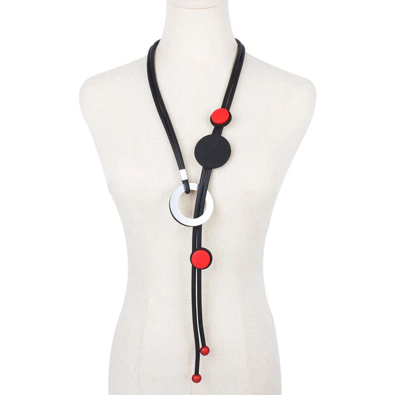 YD&amp;YDBZ Summer Adjustable  Red  Neck Handmade Folk Costume Simple  Chain Jewelry - £78.67 GBP