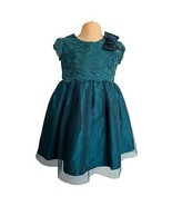Jayne Copeland Formal Party Lace Green Dress Size 2T - $24.75